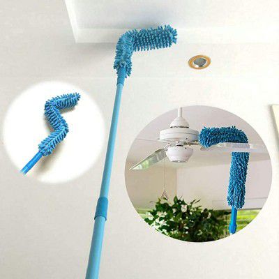 Kadaxa Flexible Feather Magic Microfiber Cleaning Duster Brush with Extendable Rod with Long Rod, Dusters for House Cleaning