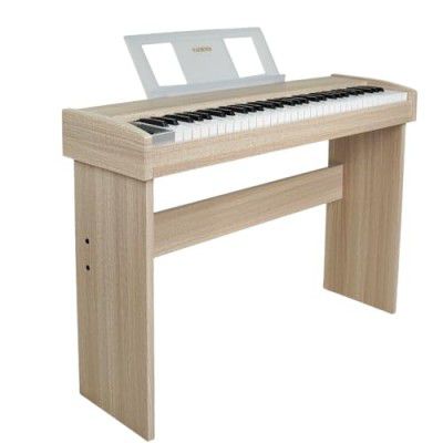 Kadence DP5000KH Digital Piano | 61 Keys with LED Display | 500 Tones, 300 Rhythms, USB MIDI, Recording, Mic & MP3 Support | Nordic Beech