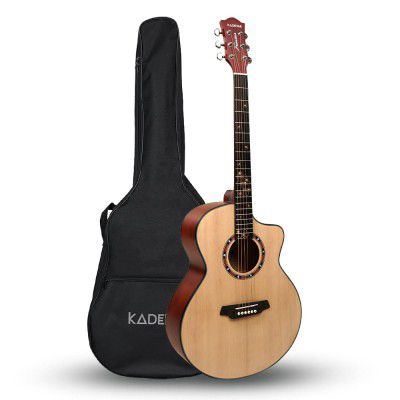 Kadence FR77NA Frontier 40" Acoustic Guitar | Grand Auditorium Cutaway 