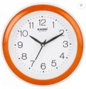 Kadio Analog 20 cm X 20 cm Wall Clock (Orange with Glass, Standard)...