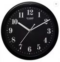 Kadio Analog 24.5 cm X 24.5 cm Wall Clock (Black, with Glass, Standard)...