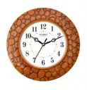 Kadio Analog 24.5 cm X 24.5 cm Wall Clock (Brown, with Glass, Standard)...