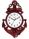 Kadio Analog 39 cm X 26 cm Wall Clock (Brown, with Glass, Standard)...
