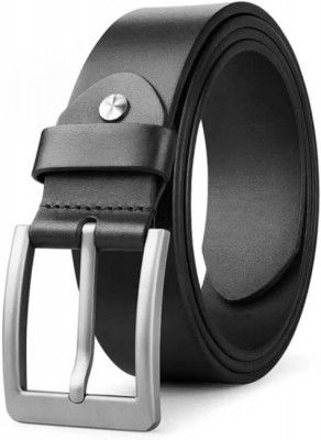 KAEZRI Men Evening, Party, Formal, Casual Black Genuine Leather Belt