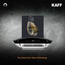 Kaff 60 cm 1150 m³/hr Auto-Clean Curved Glass Kitchen Chimney (RIOBF DHC 60)...