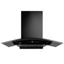 KAFF K-Series KEC 90A Curved Glass Filterless Auto Clean Kitchen Chimney, 90 CM, 1450 m3/hr Suction Capacity (Black)...
