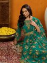 KALINI Women Floral Embroidered Empire Sequinned Kurta with Trousers & With Dupatta...