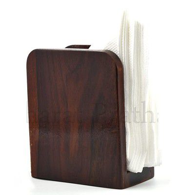 KALKA Shopping-Solid Sheesham Wood Made Napkins/Tissue Holder Cum Stand for Dining Table