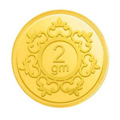 Kalyan Jewellers 24k (999) 2 gm Yellow Gold Coin