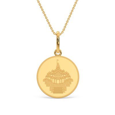 Kalyan Jewellers 24K (999) Purity Ayodhya Gold Coin Pendant 2 Gms