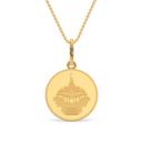 Kalyan Jewellers 24K (999) Purity Ayodhya Gold Coin Pendant 2 Gms...
