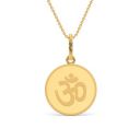 KALYAN JEWELLERS 24K (999) Purity OHM Gold Coin Pendant 2 Gms...