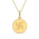 KALYAN JEWELLERS 24K (999) Purity Swastik Gold Coin Pendant 2 Gms...