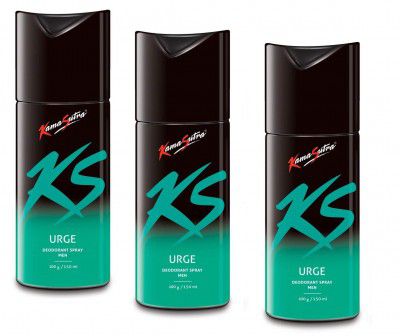 KAMA SUTRA Deodorant Body Spray For Men, 150 Ml - Urge