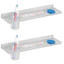 Kamal Bathroom Straight Shelf 3 in 1 - Neo (Set of 2)...