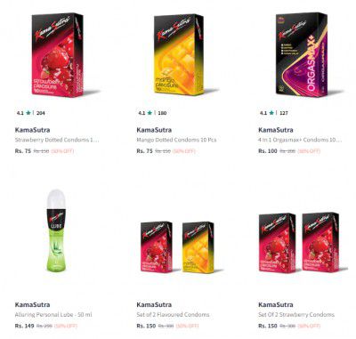 Kamasutra Personal Care Product Min.50% Off