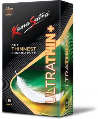 Kamasutra Ultra Thin+ Condoms Condom  (10 Sheets)