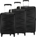 Kamiliant by American Tourister Hard Body Set of 3 Luggage - TRIPRISM SPINNER 3PC SET - Black...