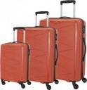 KAMILIANT by American Tourister Hard Body Set of 3 Luggage 4 Wheels - TRIPRISM - Brown...