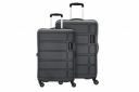 kamiliant by American Tourister Harrier 2 Pc Set 55 cms & 68 cms- Small & Medium Polypropylene (PP) Hard Sided 4 Wheels Spinner Luggage Set/Suitcase Set/Trolley Bag Set (Iron Grey)...