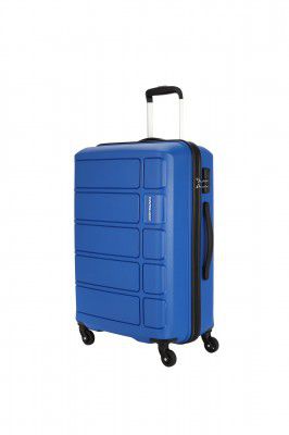 Kamiliant by American Tourister Harrier 78 Cm Large Check-in Polypropylene (PP) Hard Sided 4 Wheels Spinner Wheels Luggage/Suitcase/Trolley Bag (Blue)