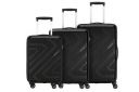 Kamiliant by American Tourister Kiza Combo set of 3 Black Small, Medium and Large 4-wheel Check-in Suitcase...