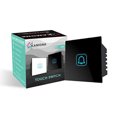 Kamonk NON Smart Touch Switch Bell (Black)