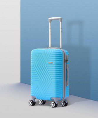 Kandel London Small Cabin Suitcase (57 cm) - Hard-Sided ABS and PC 4 Wheel Spinners (ZX-2583)