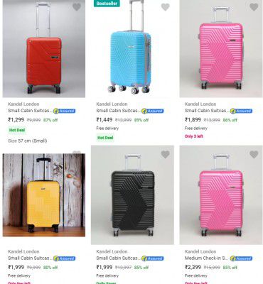 Kandel London Suitcases Up to 90% Off | Starts @ Rs 1254