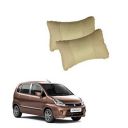 Kandid Beige Football Design Car Neck Rest Cushion with Adjustable Straps_491...