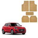 Kandid Beige Universal Fit Lining Design Floor Car Mats in Fabric_146...