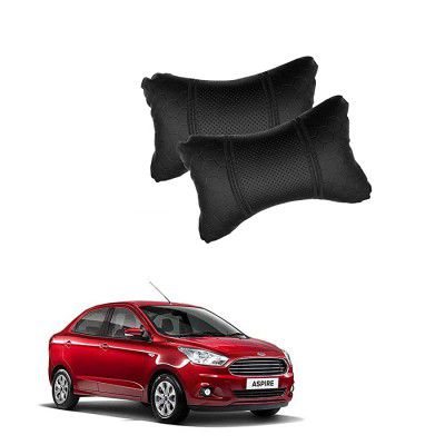 Kandid Black Neck Rest Soft Cushion in Leatherette Material Football Design for Car_14