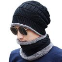 Kandid Wool Beanie Cap & Muffler for Mens & Women | Winter Cap for Men |Soft Woolen Muffler & Cap for Men & Women Black...