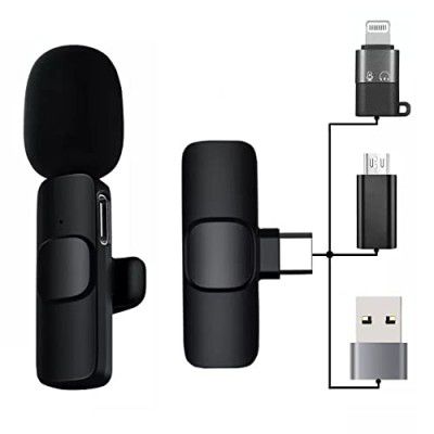 Kanget Wireless Lavalier Microphone Mic System for YouTube Facebook Live Stream, Instagram Reels Video Recording Vlog