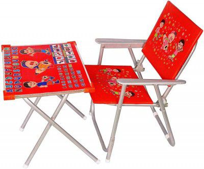 KANISHKA CREATIONS Kids Study Table & Chair Metal Desk Chair
