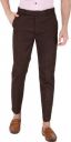 KANU FASHION WORLD  Men Regular Fit Brown Cotton Blend Trousers...