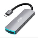 Kapa USB C Type HUB 6 in 1 Adapter [with LED] Aluminium...