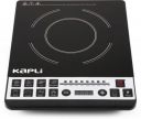 KAPLI Induction Cooktop with 1400W ABS Plastic Power Source Induction Cooktop (Black, Push Button)...