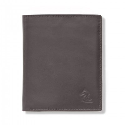 KARA Brown Mens Vertical Leather Wallet - Bifold Genuine Leather Wallet for Men with 8 ATM Cards Slots