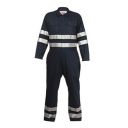 KARAM High-Quality Protective Cotton Workwear with Reflective Tape Design For Use in General Working Conditions| Navy Blue...