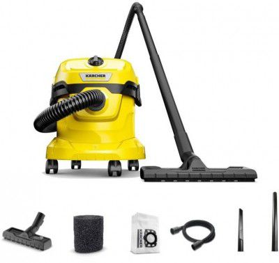 Karcher WD 2 PLUS V-12/4/18 ( YYY) * EU Wet & Dry Vacuum Cleaner (Yellow, Black)