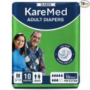 Kare Med Classic Adult Diapers, Medium, Waist Size (30-45), 10 Count...