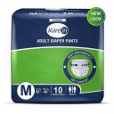 KareMed Adult Diaper Pants for Incontinence, Medium, Waist Size 75-100 cm (30-40)-Pack of 1 (10 Count)...