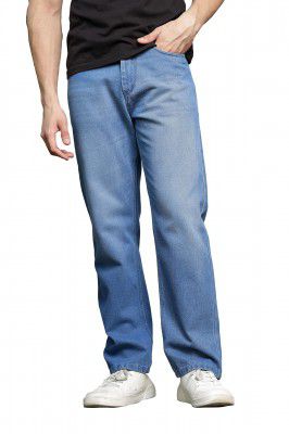KARGEENS Men Men's Cotton Baggy Jeans Pants for Men Stylish
