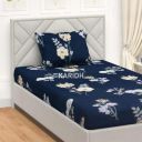KARIDH Single Bedsheet Elastic Fitted (78"X 48"Xup to 8" Mattress) Soft Cotton Blend with 1 Pillow Cover (78"X 48"Xup to 8 Inche Mattress)...