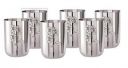 KARMBHUMI Steel Drinking Glass Silver, Capacity Each Glass 350ml (6)...