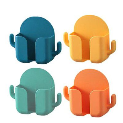 karomouj Acrylonitrile Butadiene Styrene Kma607 Wall Mount & Table Top Phone Holder Mobile 