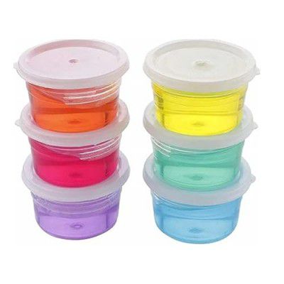 KARP Crystal Slime kit for Kids, Colorful Moulding Magic DIY Creative Modeling, Soft & Ultra Light Toys for Kids, Keyboard Cleaning-12Pcs-(75g Per Pot)