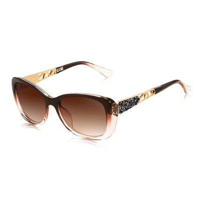 Karsaer Polarized Women Sunglasses Composite Shiny Frame Sunglasses Fashion Ladies Shades UV400 Protection E1266