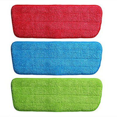 KARTUNBOX Microfiber Spray Mop Replacement Head Pads - Set of 3 (Multicolour)
